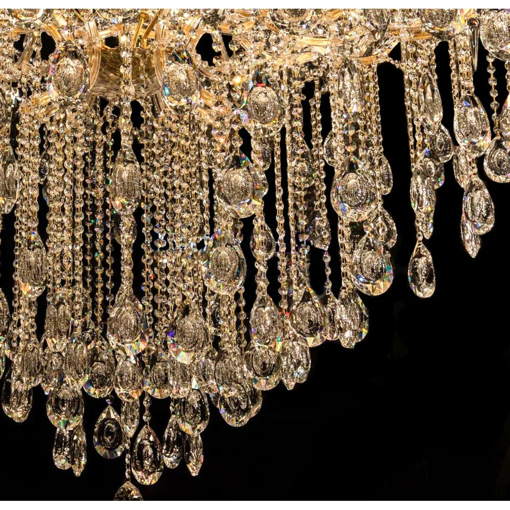 Classic Modern Multi-layers Crystal Chandelier