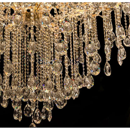 Classic Modern Multi-layers Crystal Chandelier