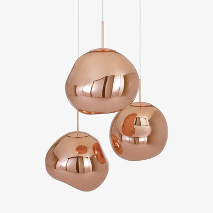 Multi Lava Round Chandelier