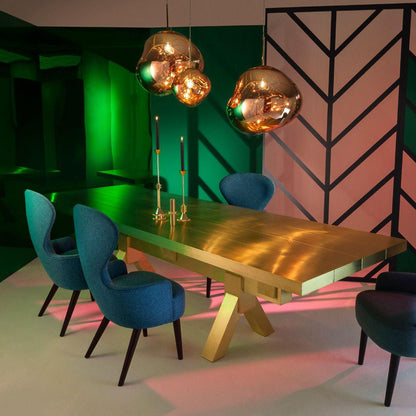 Multi Lava Round Chandelier
