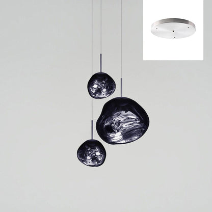 Multi Lava Round Chandelier
