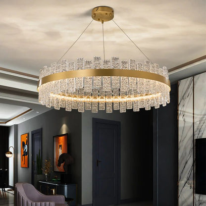 Flake Mignon Round Chandelier