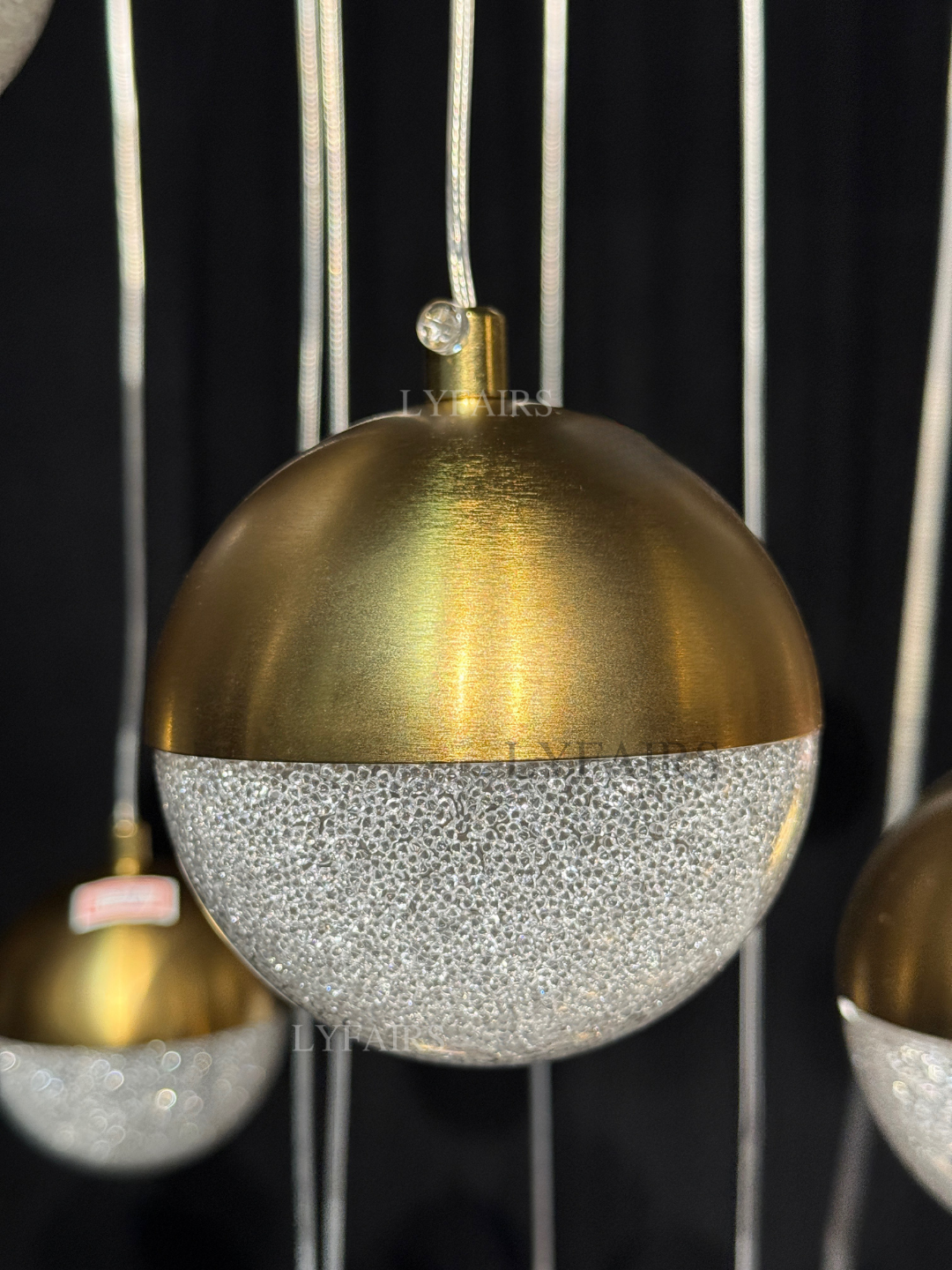 Minimalist Floating Acrylic Ball Chandelier