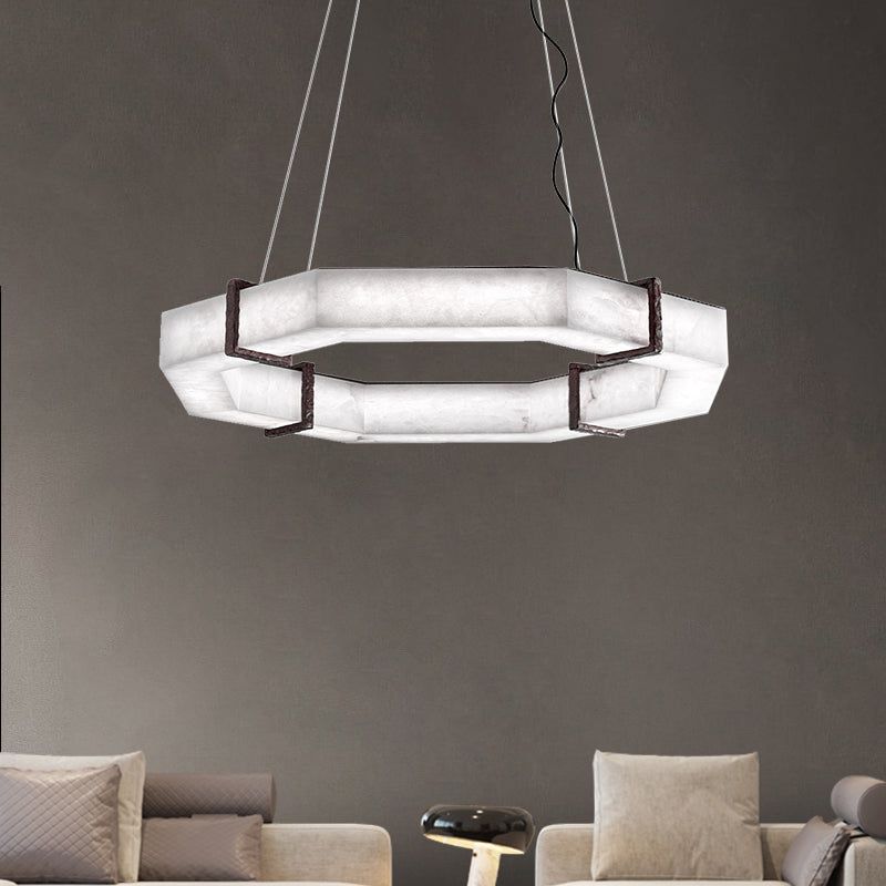 Modern Creative Retro Alabaster Chandelier