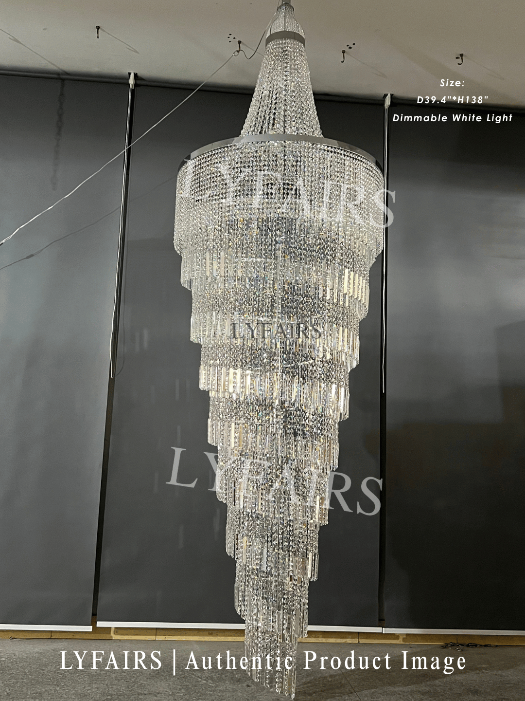 Modern Crystal Tassel Chandelier for Foyer/Staircase