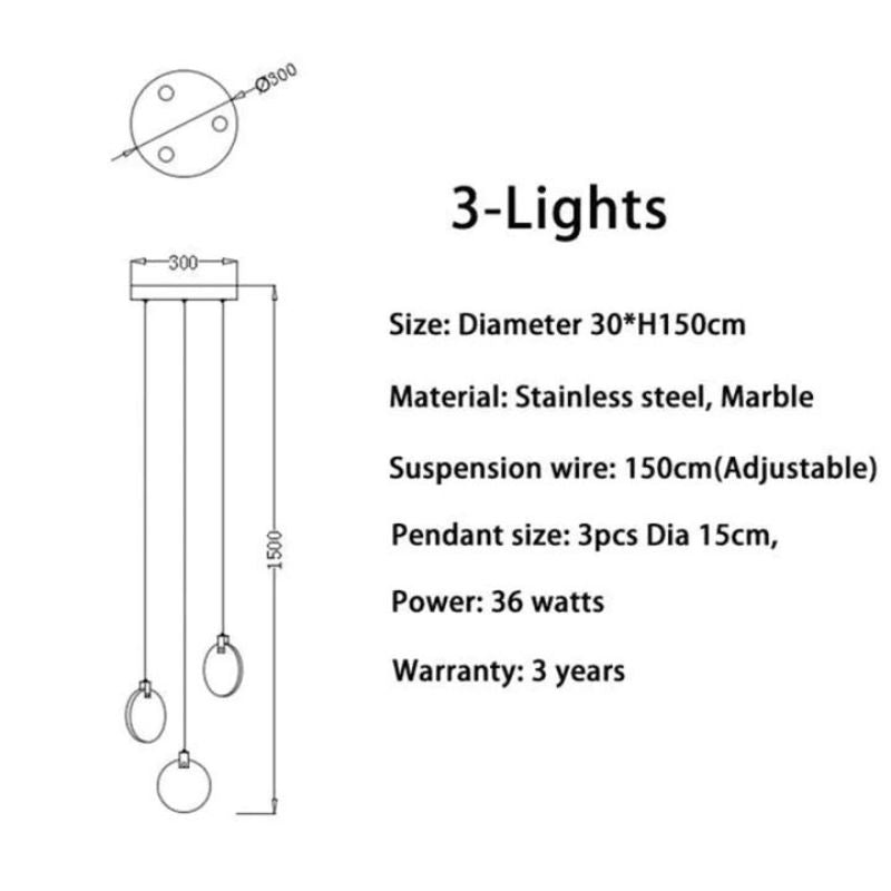 Nirvana Alabaster Long Staircase Chandelier