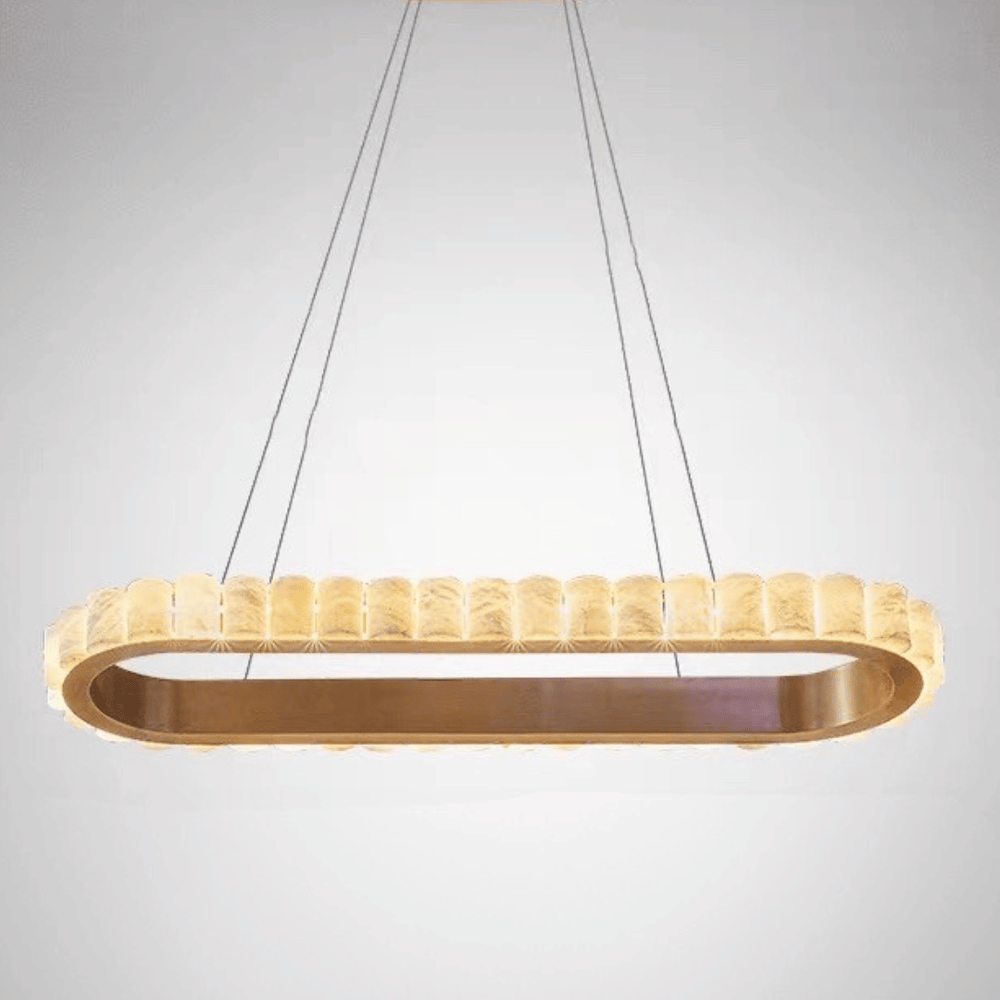 Modern  Luxury Alabaster Chandelier for Dining Room/Kitchen Island/Bar