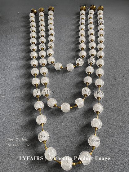 Modern Creative Acrylic Ball Necklace Chandelier for Living Room/Staircase/Foyer/Entryway