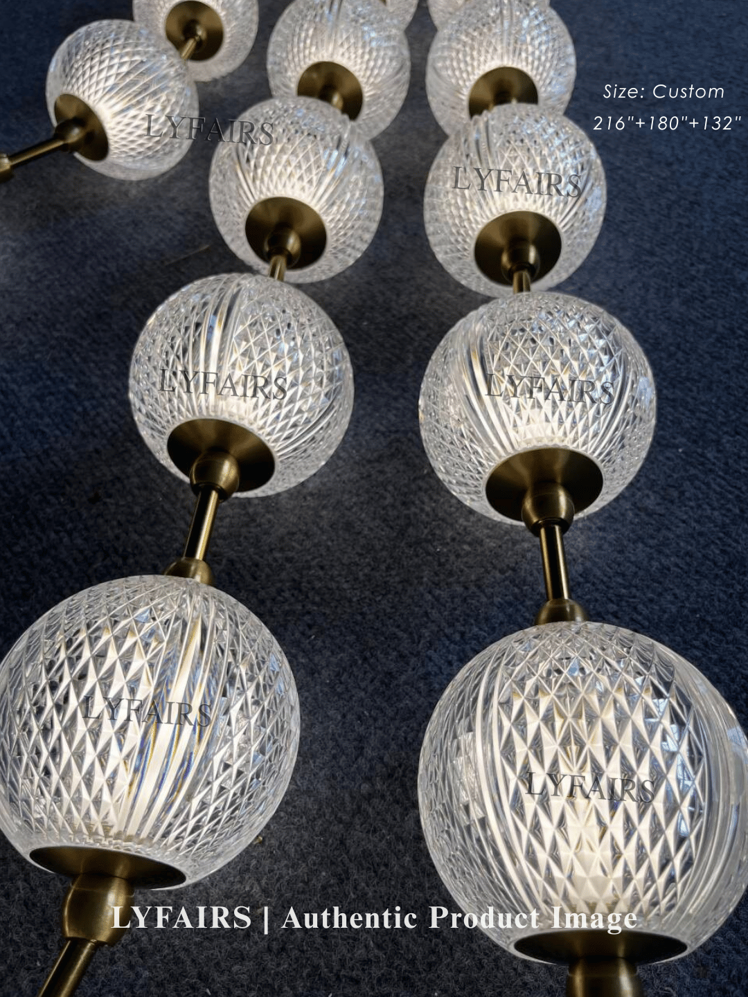 Modern Creative Acrylic Ball Necklace Chandelier for Living Room/Staircase/Foyer/Entryway