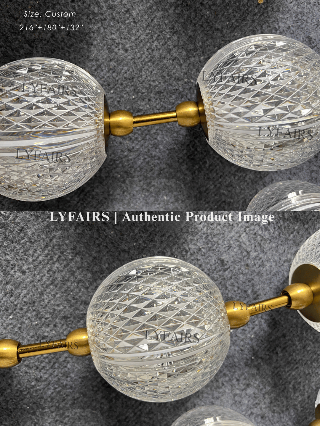Modern Creative Acrylic Ball Necklace Chandelier for Living Room/Staircase/Foyer/Entryway