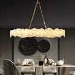 Theseus Alabaster Modern Snowflake Linear Chandelier 47'' 62''