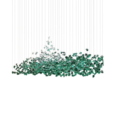 Crystal Stone Crystal Spiral Chandelier