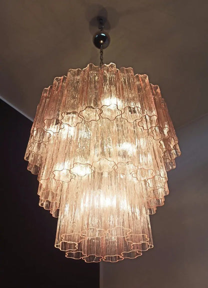 Murano Chandelier – 52 tubes – Pink