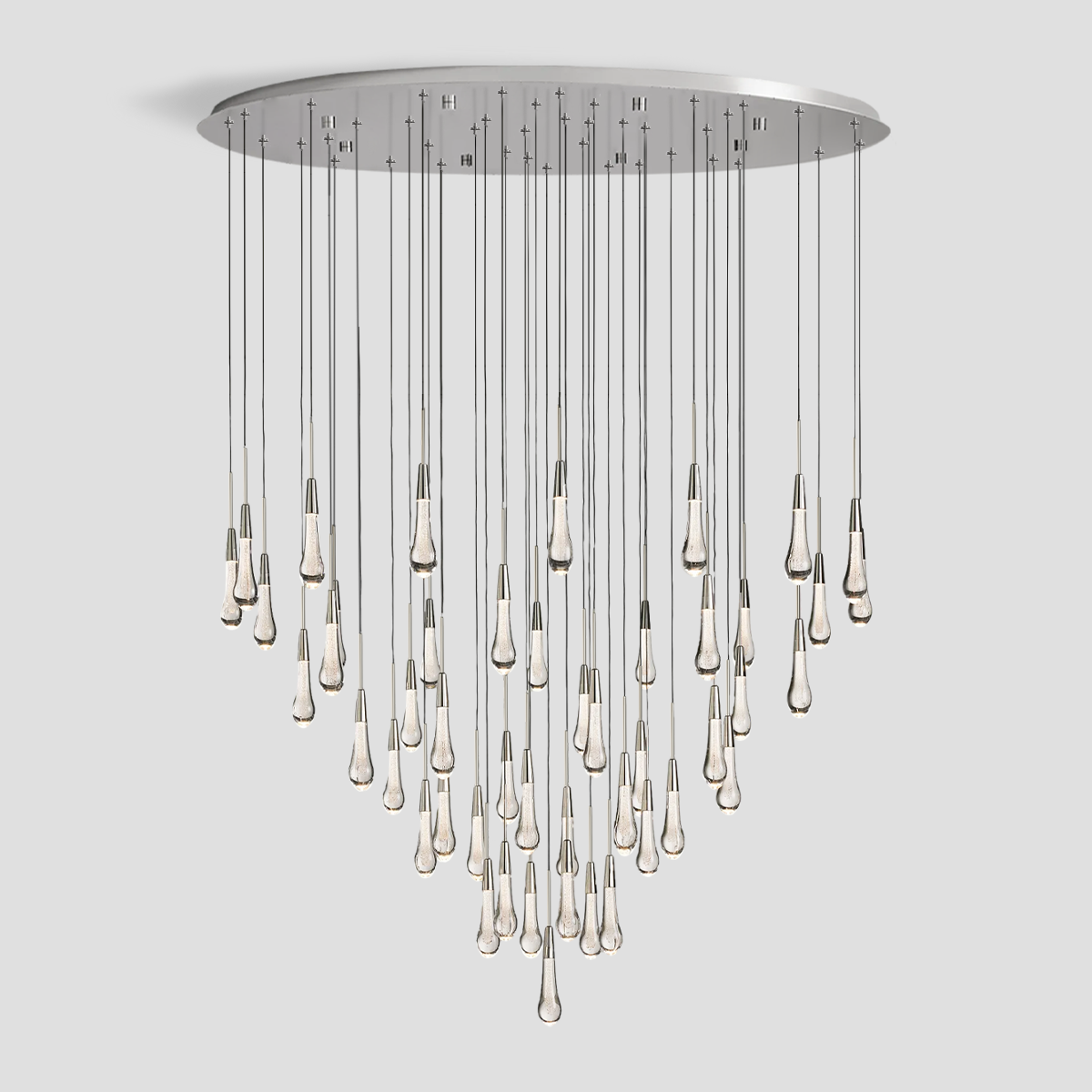 Soltaire Round Chandelier 17'' 24'' 36'' 40'' 58''D