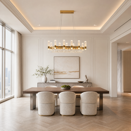 Nido Crystal Linear Chandelier