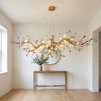 Mona Crystal Flower Branch Chandelier
