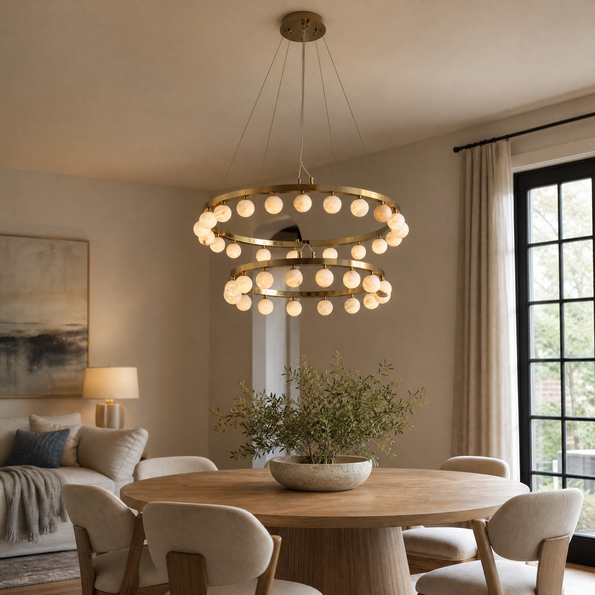 Dovia Modern Round Ring Chandelier