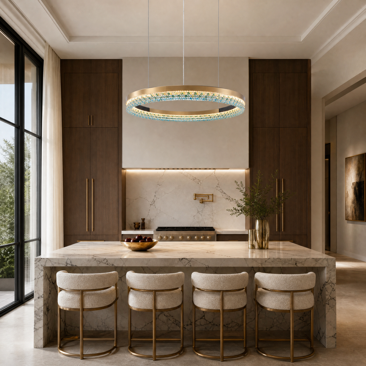 Eveia Ring Crystal Chandelier