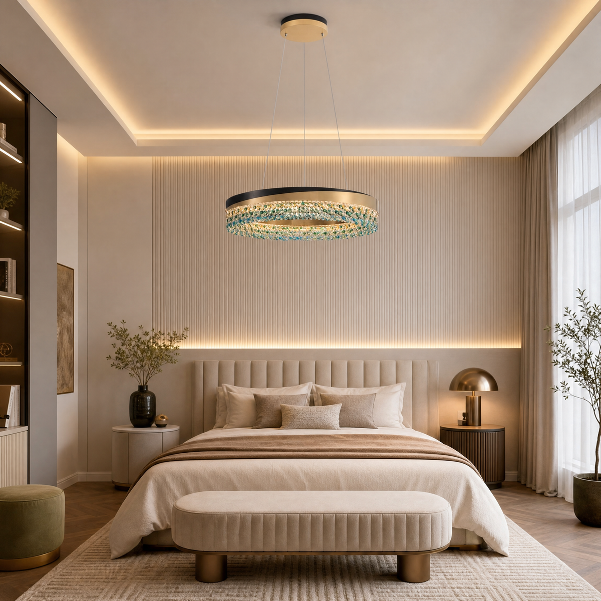 Eveia Ring Crystal Chandelier