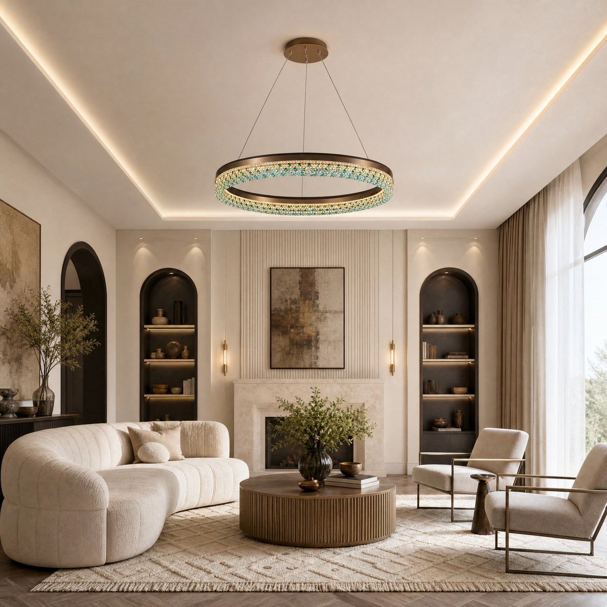 Eveia Ring Crystal Chandelier