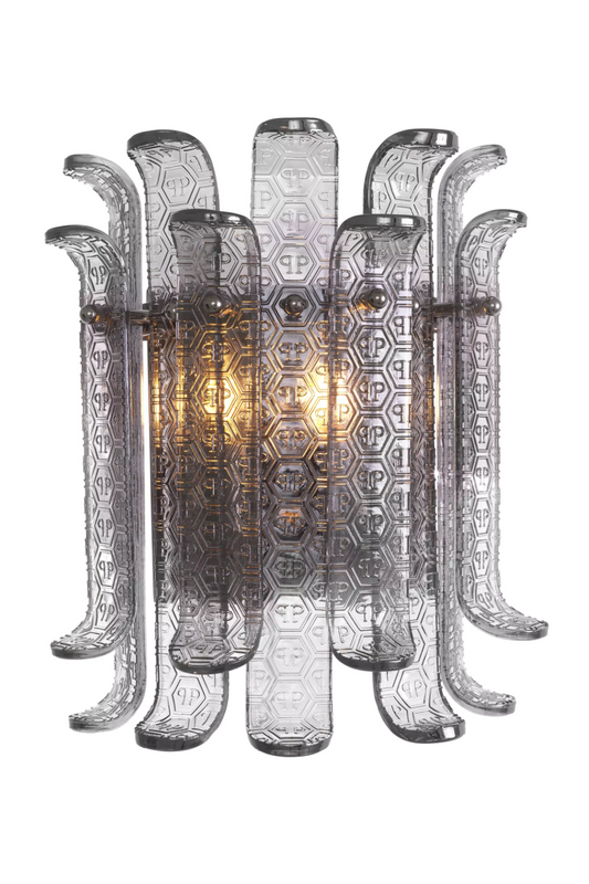 Smoked Contemporary Glass Wall Lamp | Philipp Plein Rodeo Drive | Oroatrade.com