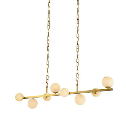 Alabaster Brass Globe Pendant Lights Pendant