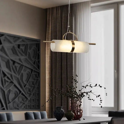 Alabaster Brass Pendant Lights Dining Room Pendant