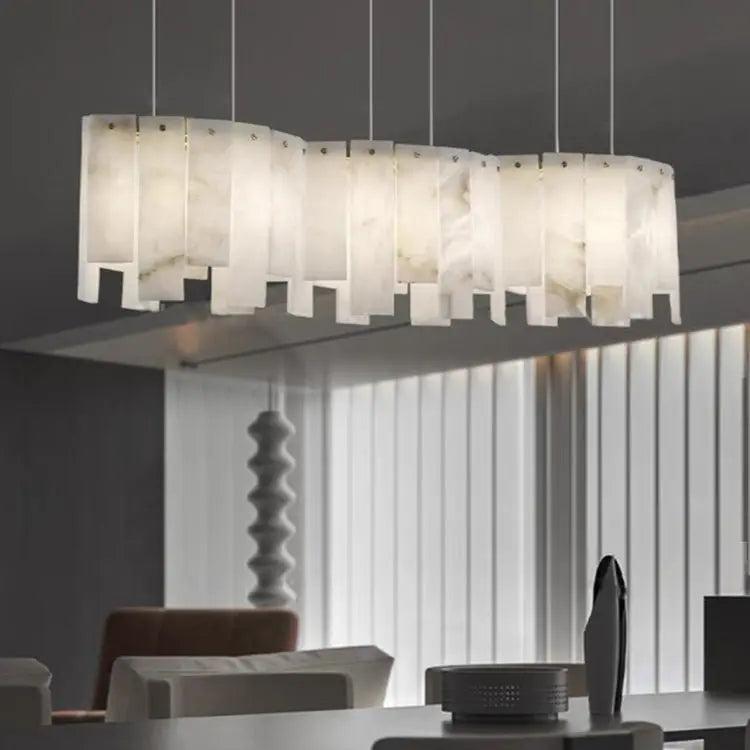 Alabaster Chandelier Pendant Lights Dining Room