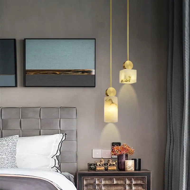 Alabaster Mini Pendant lights For Bedroom    Pendant [product_tags] Fabtiko