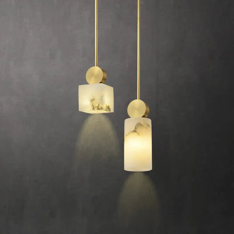 Alabaster Mini Pendant lights For Bedroom Pendant