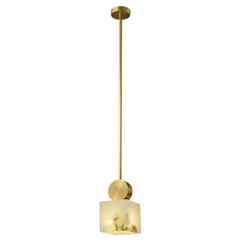 Alabaster Mini Pendant lights For Bedroom 4.72"D*9.45"H Square Pendant [produc