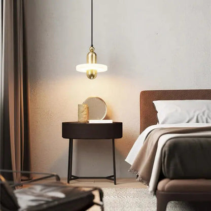 Alabaster Modern Pendant For Dining Room 1 Layer A Brass Pendant