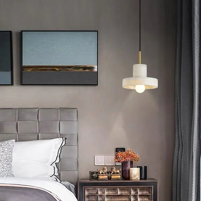 Alabaster Pendant Lamp For Bedroom 7.1"D*7.5"H Pendant