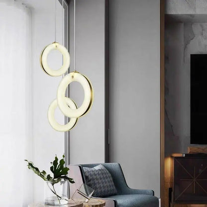 Alabaster Ring Pendant lights Living Room Pendant