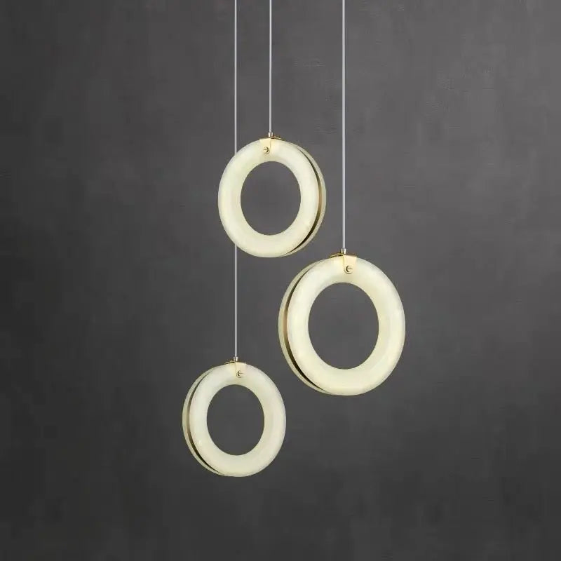Alabaster Ring Pendant lights Living Room Pendant
