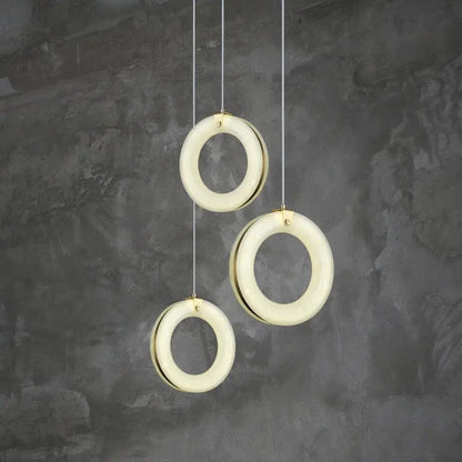 Alabaster Ring Pendant lights Living Room Pendant