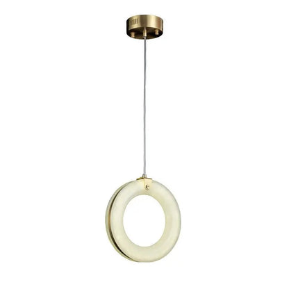 Alabaster Ring Pendant lights Living Room 13.78"D Pendant Fabti