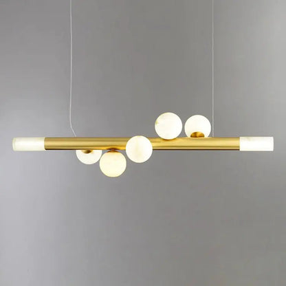 Modern Alabaster Pendant Lighting For Dining Room 5 Lights Pendant [product_ta