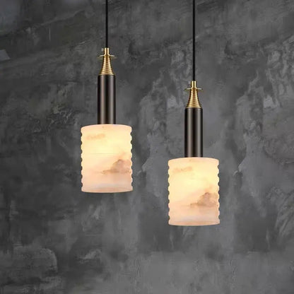 Real Alabaster Brass Pendant For Bedroom Pendant
