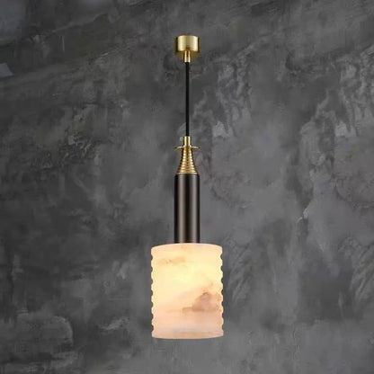 Real Alabaster Brass Pendant For Bedroom Pendant