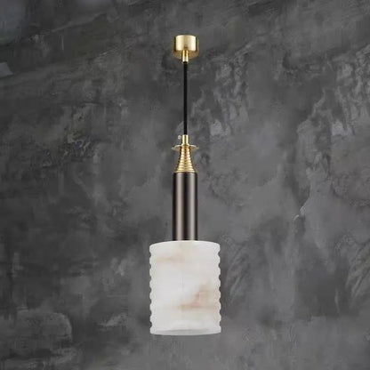 Real Alabaster Brass Pendant For Bedroom Pendant