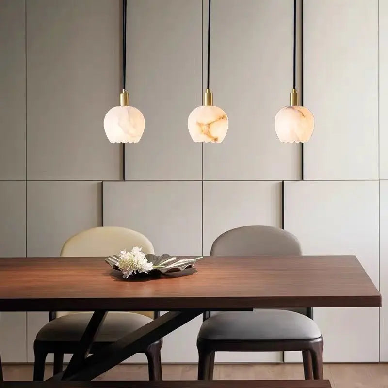 Real Alabaster Modern Pendant Lighting Pendant