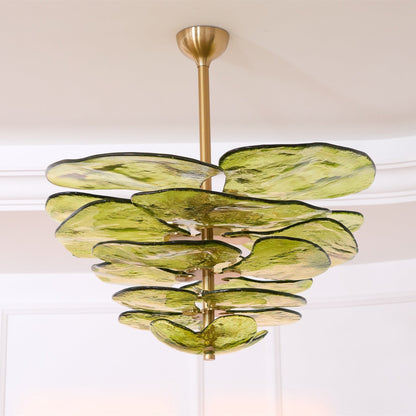Petals Gold Murano Chandelier