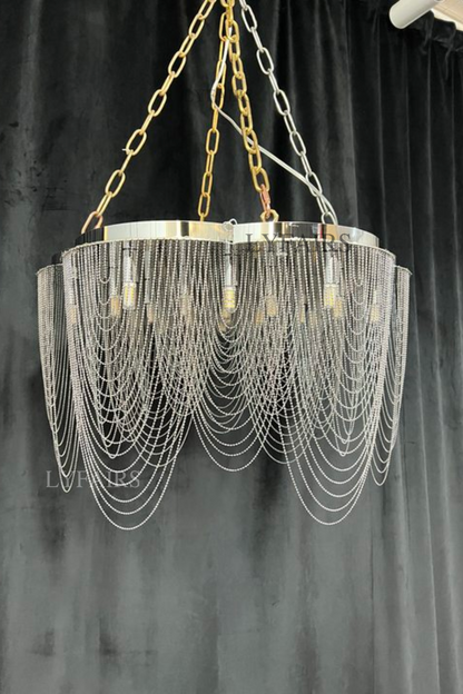 Post-Modern Art Flower Multi-tier Stainless Steel Pendant Chandelier for Living/Dining Room/Bedroom