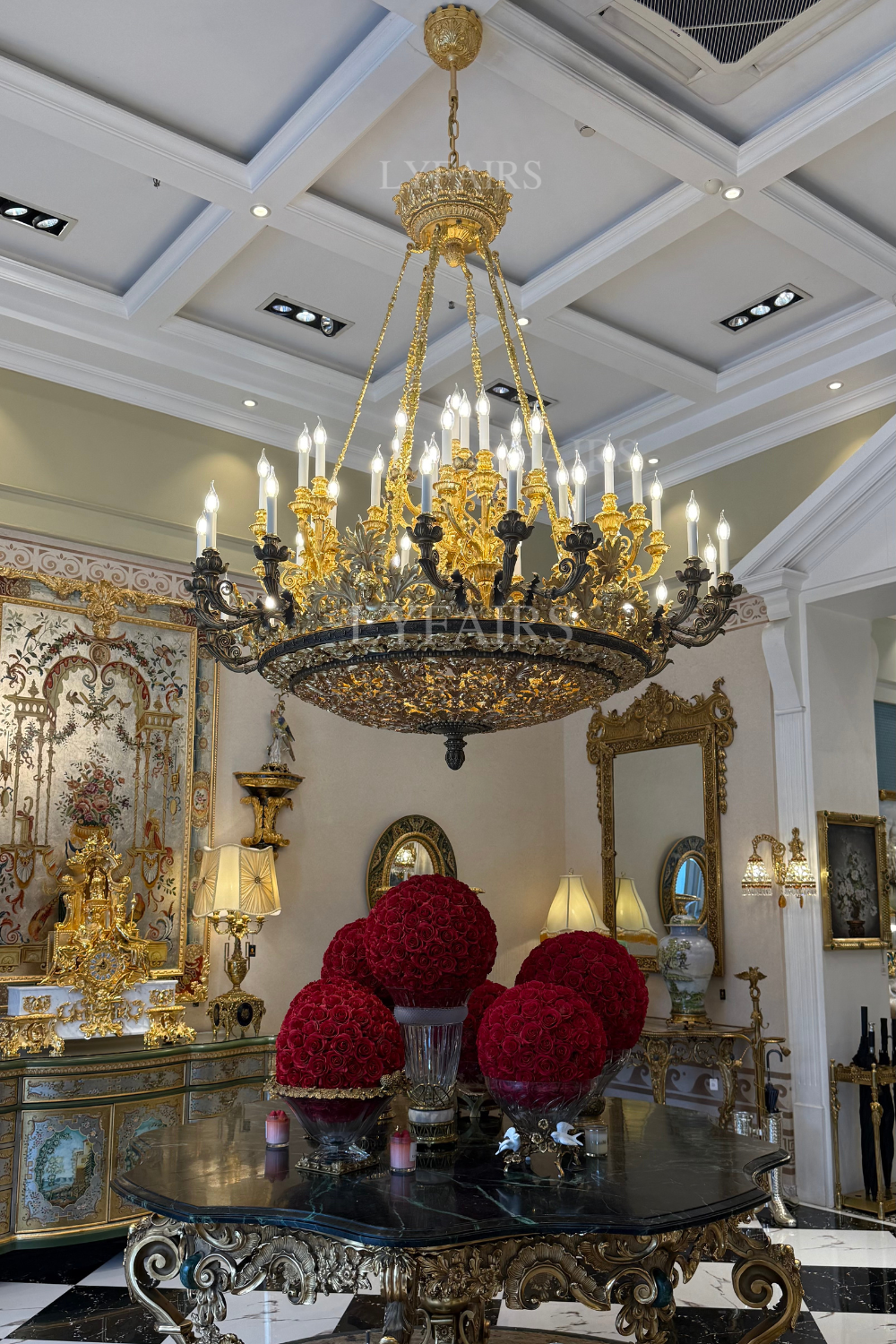 Luxury Baroque Brass Chandelier for Palace/Mansion/Hotel