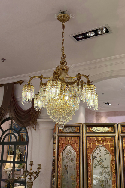 Baroque Imperial Cascade Crystal Chandelier