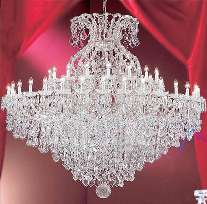 Extra Large Multi-layers Luxury Candle Branch Crystal Chandelier