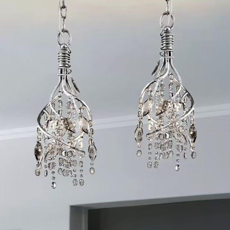 Vintage Style Designer Creative Branch Crystal Pendant For Dining Table/Entryway