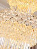 Extra Large Multi-layers Gold Luxury Crystal Chandelier Modern Empire Decrative Crystal Light For Living Room/Foyer/Staircase