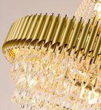 Extra Large Modern Multi-layers Gold/Black Light Luxury Crystal Chandelier For 2-Story Living Room,Foyer